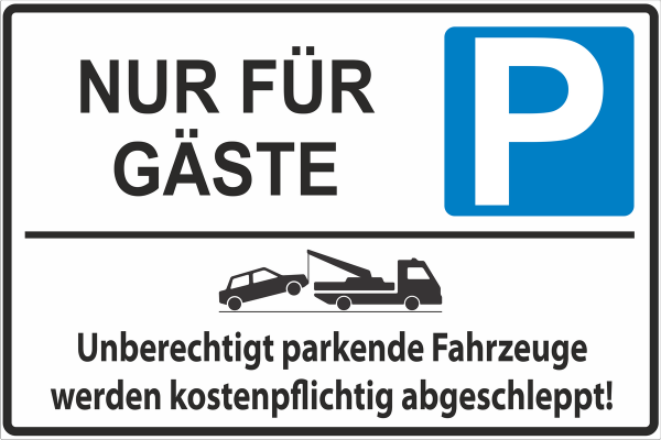 Parkplatzkennzeichnung Aufkleber